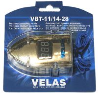 Клемма на аккумулятор с индикацией Velas VBT-11/14-28